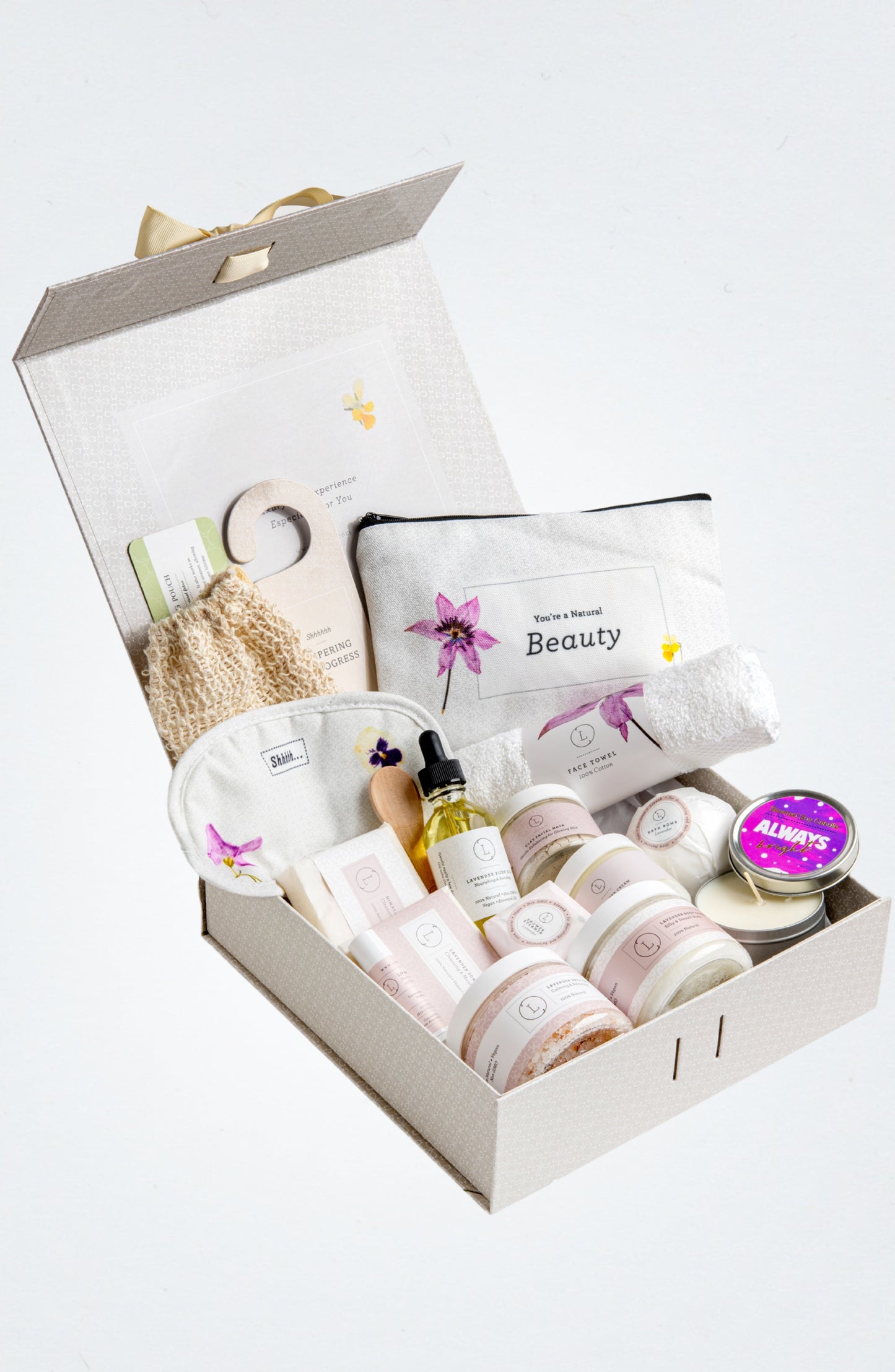 A Special Day Gift, Birthday Gift Basket, Lavender Natural Bath & Body